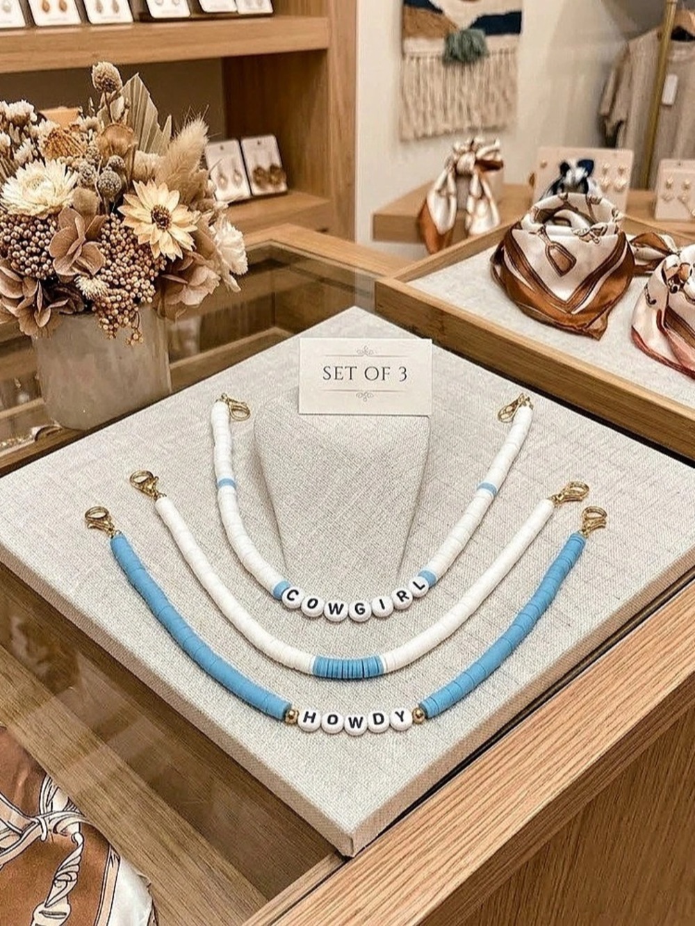Western Boho Beaded Hat Chain Set of 3 – COWGIRL & HOWDY Accents